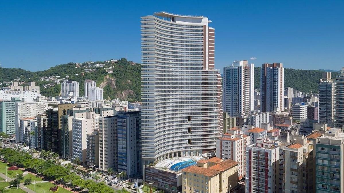 Studio Moderno Em Condominio De Luxo Pe Na Areia Santos  Exterior photo
