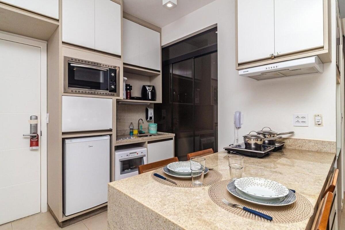 Studio Moderno Em Condominio De Luxo Pe Na Areia Santos  Exterior photo