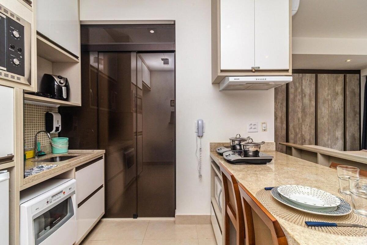 Studio Moderno Em Condominio De Luxo Pe Na Areia Santos  Exterior photo